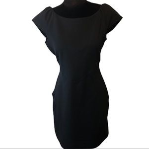 Gap Black Cap Sleeve Little Black Dress Zipper